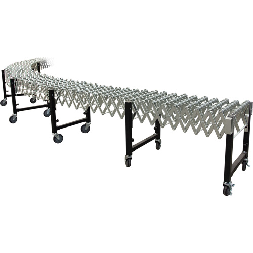 Expandable Conveyor, 18" W x 24' L, 200 lbs. per lin. ft. Capacity Les Fournitures Industrielles Méga