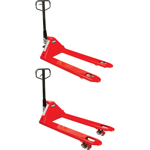 Manual Pallet Truck, Steel, 48" L x 27" W, 5500 lbs. Capacity Les Fournitures Industrielles Méga