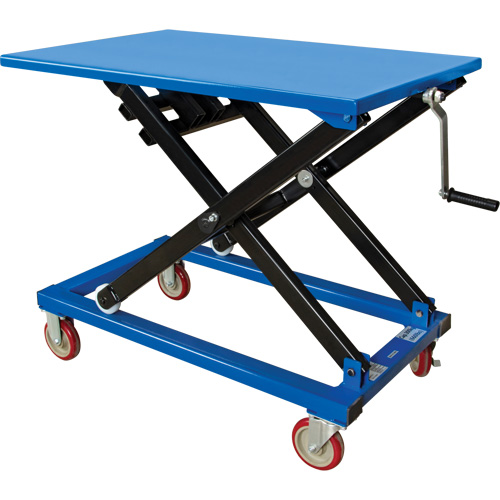 Manual Scissor Lift Table, 37-3/8" L x 23-5/8" W, Steel, 660 lbs. Capacity Les Fournitures Industrielles Méga
