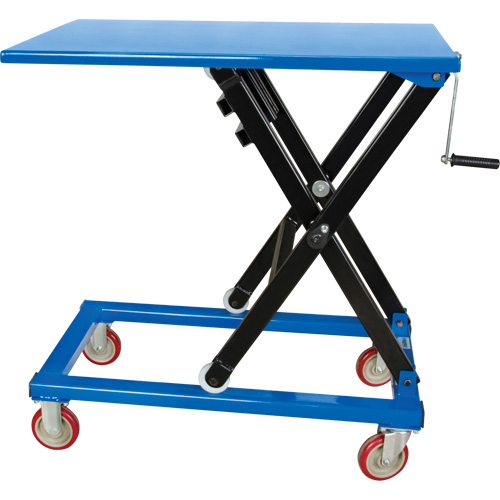 Manual Scissor Lift Table, 37-3/8" L x 23-5/8" W, Steel, 660 lbs. Capacity Les Fournitures Industrielles Méga