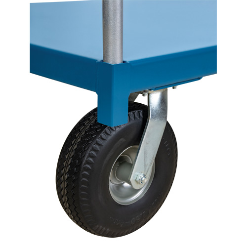  Chariot &agrave; plateforme pour l'ext&eacute;rieur, 96" lo x 48" la x Capacit&eacute; 1200 lb, Roues en Anticrevaison Les Fournitures Industrielles Méga