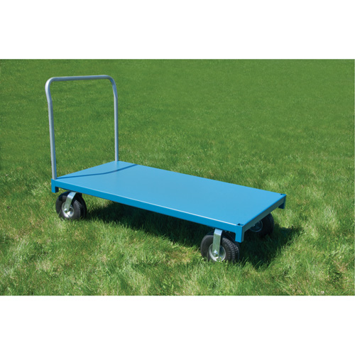  Chariot &agrave; plateforme pour l'ext&eacute;rieur, 96" lo x 48" la x Capacit&eacute; 1200 lb, Roues en Anticrevaison Les Fournitures Industrielles Méga