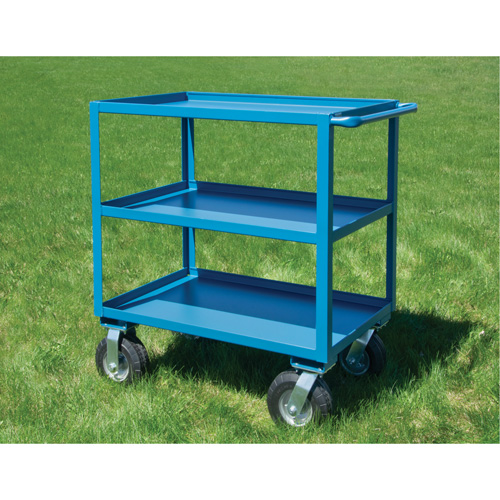 Outdoor Shelf Cart, 3 Tiers, 24" W x 39" H x 39" D, 1200 lbs. Capacity Les Fournitures Industrielles Méga