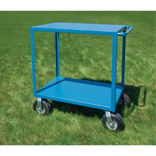 Outdoor Shelf Cart, 2 Tiers, 18" W x 39" H x 33" D, 1200 lbs. Capacity Les Fournitures Industrielles Méga