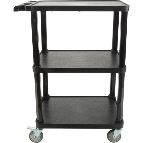 Chariot utilitaire avec tablette plate, 3 tiers, 18-1/8" x 37-3/8" x 27-3/4", Capacit&eacute; 330 lb Les Fournitures Industrielles Méga