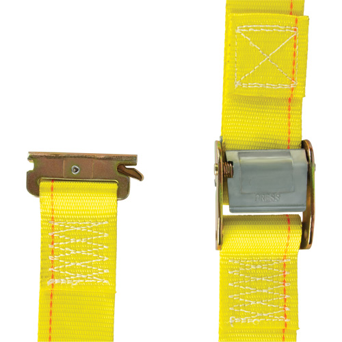 Tendeur d'arrimage utilitaire robuste, Boucle &agrave; came, 2" la x 12' lo, Charge d'utilisation 835 lb (379 kg) Les Fournitures Industrielles Méga
