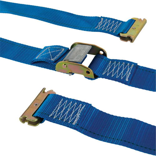 Ratchet Utility Strap, Cam Buckle, 2" W x 20' L, 835 lbs. (379 kg) WLL Les Fournitures Industrielles Méga