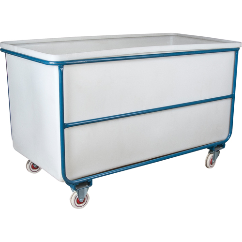 Chariot-caisse &agrave; parois droites, Poly&eacute;thyl&egrave;ne blanc, 57" lo x 34" la x 33" h, Volume 22 pi³, Capacit&eacute; 1000 lb Les Fournitures Industrielles Méga