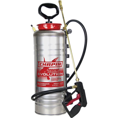 Pulv&eacute;risateur de b&eacute;ton &agrave; r&eacute;servoir Evolution, 3,5 gal. (13,2 L), Acier inoxydable, Lance de 19" Les Fournitures Industrielles Méga