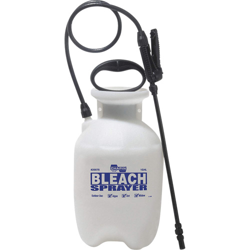 R&eacute;servoir avec pulv&eacute;risateur deau de javel pour d&eacute;sinfecter, 1 gal. (3,8 L), Polypropyl&egrave;ne, Lance de 12" Les Fournitures Industrielles Méga