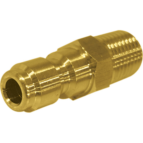 1/4" Male Brass Plated Quick Disconnect Plug Les Fournitures Industrielles Méga