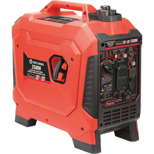 G&eacute;n&eacute;ratrice &agrave; onduleur, Surtension 2500 W, Nominale 1800 W, R&eacute;servoir 4,2 L Les Fournitures Industrielles Méga