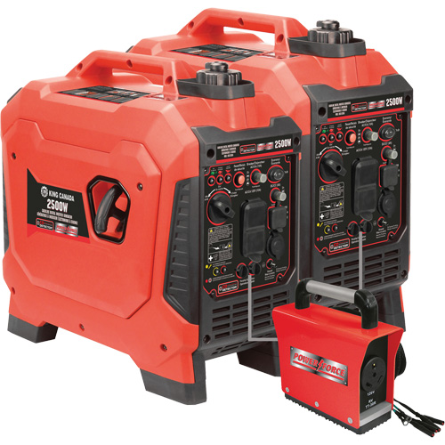 G&eacute;n&eacute;ratrice &agrave; onduleur, Surtension 2500 W, Nominale 1800 W, R&eacute;servoir 4,2 L Les Fournitures Industrielles Méga