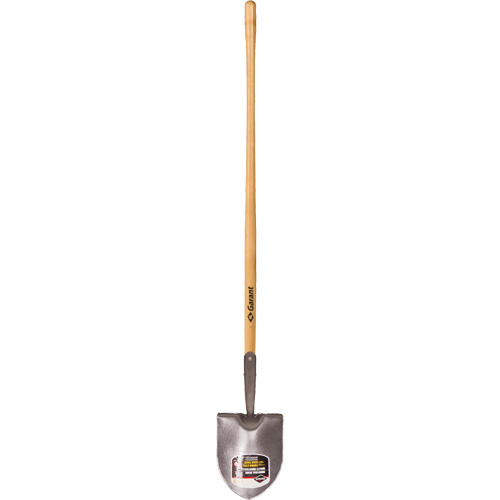 Round Point Shovel, Forged Steel Blade, Hardwood, Straight Handle Les Fournitures Industrielles Méga