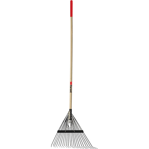 Lawn Rake, 24 Tines, Hardwood Handle, Steel Blade Les Fournitures Industrielles Méga