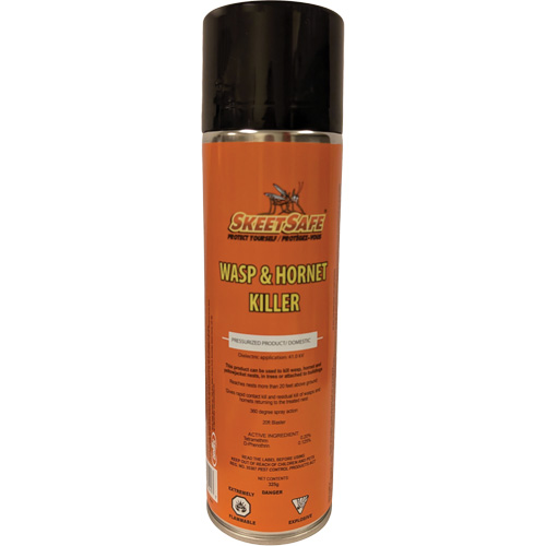 SkeetSafe&reg; Wasp & Hornet Spray, 350 g, Aerosol Can, Solvent Base Les Fournitures Industrielles Méga