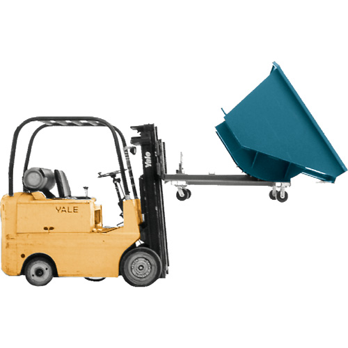 Self-Dumping Hopper, Steel, 1 cu.yd., Blue Les Fournitures Industrielles Méga