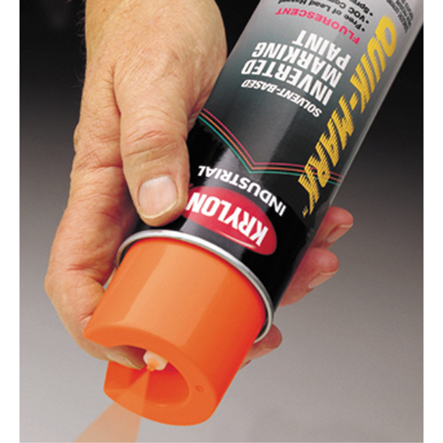 Peinture de marquage industrielle invers&eacute;e &agrave; base de solvant Quik-Mark, 17 oz, Canette a&eacute;rosol Les Fournitures Industrielles Méga