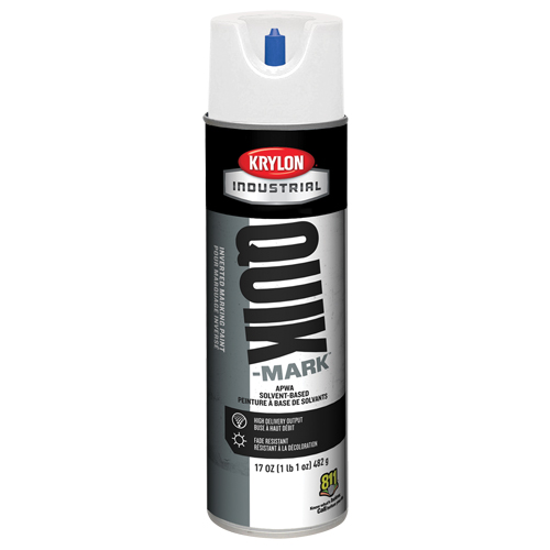 Peinture de marquage industrielle invers&eacute;e &agrave; base de solvant Quik-Mark, 17 oz, Canette a&eacute;rosol Les Fournitures Industrielles Méga