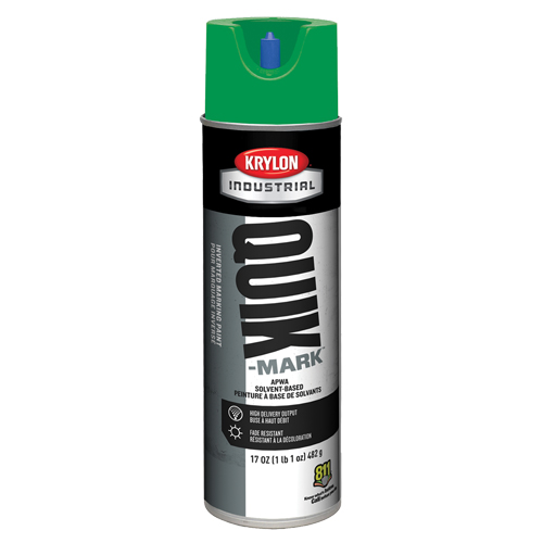 Peinture de marquage industrielle invers&eacute;e &agrave; base de solvant Quik-Mark, 17 oz, Canette a&eacute;rosol Les Fournitures Industrielles Méga