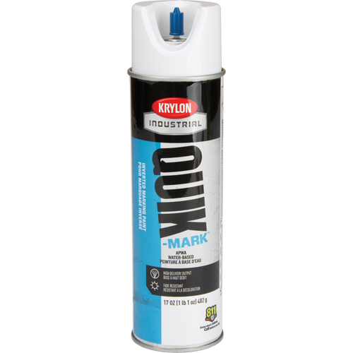 Peinture de marquage industrielle invers&eacute;e &agrave; base d'eau Quik-Mark, 17 oz, Canette a&eacute;rosol Les Fournitures Industrielles Méga