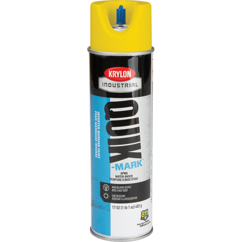 Peinture de marquage industrielle invers&eacute;e &agrave; base d'eau Quik-Mark, 17 oz, Canette a&eacute;rosol Les Fournitures Industrielles Méga
