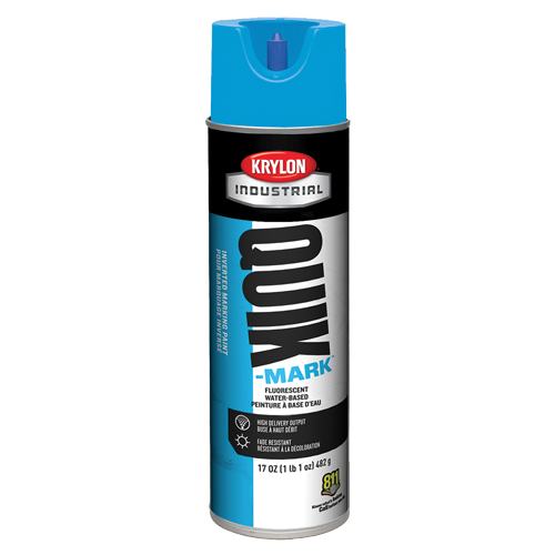 Peinture de marquage industrielle invers&eacute;e &agrave; base d'eau Quik-Mark, 17 oz, Canette a&eacute;rosol Les Fournitures Industrielles Méga