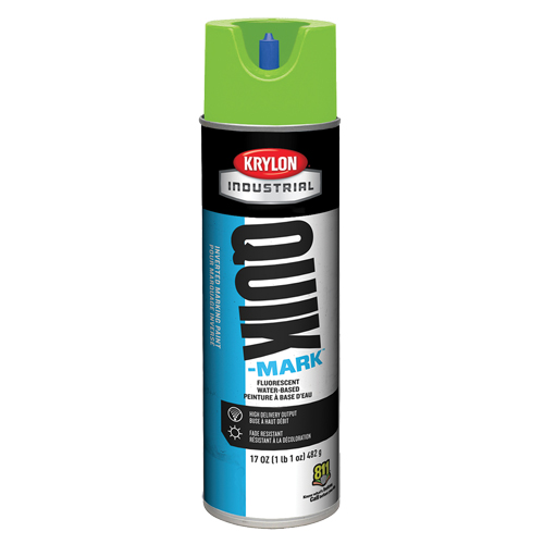 Peinture de marquage industrielle invers&eacute;e &agrave; base d'eau Quik-Mark, 17 oz, Canette a&eacute;rosol Les Fournitures Industrielles Méga