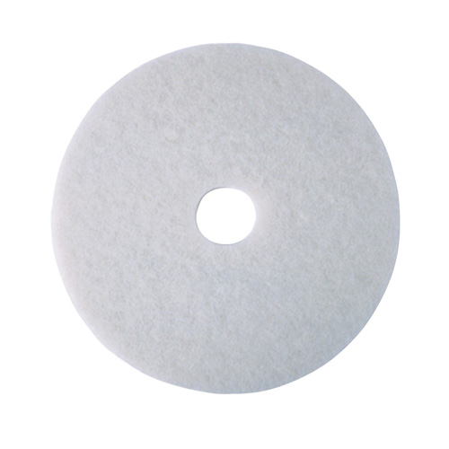 Floor Pad, 17", Polish, White Les Fournitures Industrielles Méga