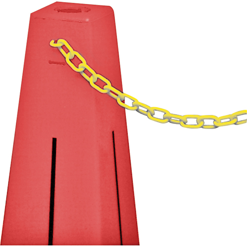 Traffic Cones - Accessories, Yellow, 2" Link, 20' Length Les Fournitures Industrielles Méga