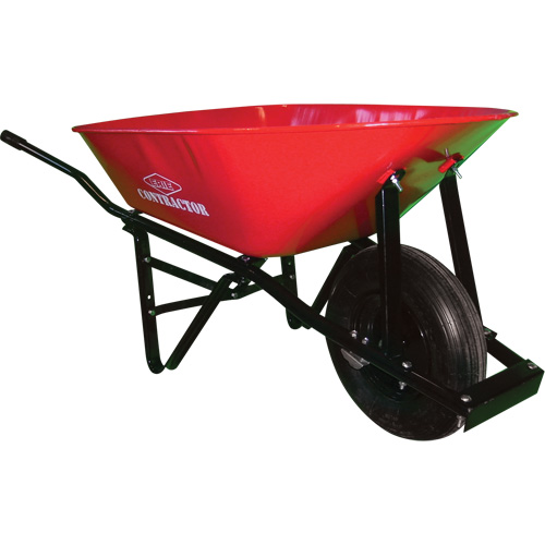 Contractor Wheelbarrow, 6 cu. ft., Steel Tray Les Fournitures Industrielles Méga