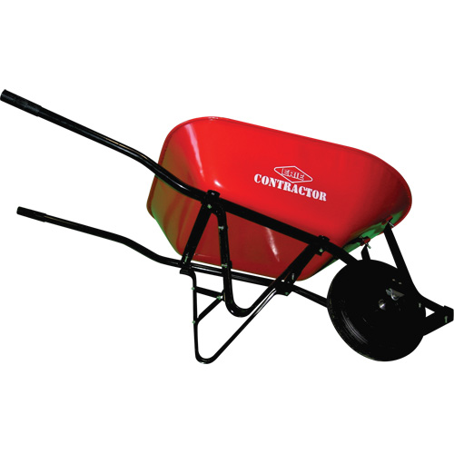 Contractor Wheelbarrow, 6 cu. ft., Steel Tray Les Fournitures Industrielles Méga