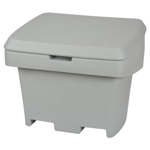 Heavy-Duty Outdoor Salt and Sand Storage Container, 30" x 24" x 24", 5.5 cu. Ft., Grey Les Fournitures Industrielles Méga