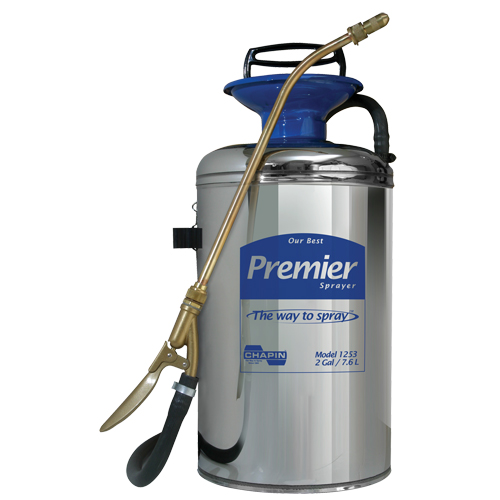 Vaporisateur professionnel s&eacute;rie premi&egrave;re qualit&eacute;, 2 gal. (7,6 L), Acier inoxydable, Lance de 12" Les Fournitures Industrielles Méga