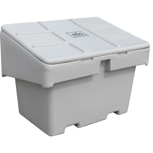Salt Sand Container SOS, With Hasp, 42" x 29" x 30", 11 cu. Ft., Grey Les Fournitures Industrielles Méga