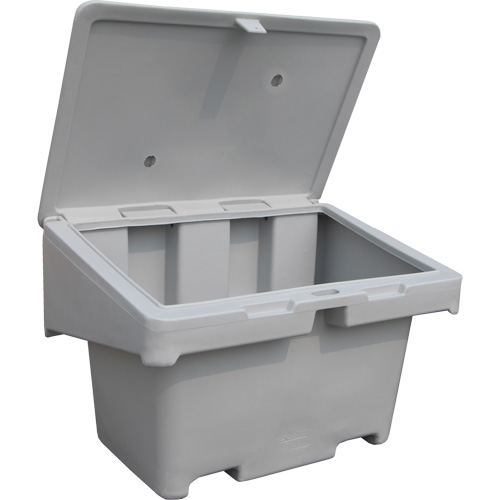 Salt Sand Container SOS, With Hasp, 42" x 29" x 30", 11 cu. Ft., Grey Les Fournitures Industrielles Méga