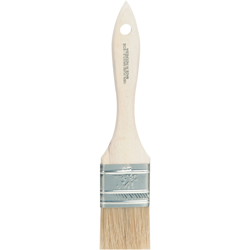 Chip Paint Brush, White China, Wood Handle, 1-1/2" Width Les Fournitures Industrielles Méga