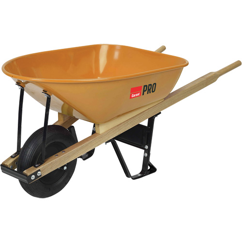 Brouettes robustes Pro, 6 pi³, plateau Acier Les Fournitures Industrielles Méga