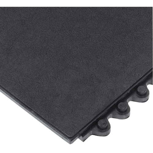 24/Seven&reg; Matting, Rubber, 3' W x 3' L, 5/8" Thick, Black Les Fournitures Industrielles Méga