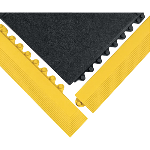 24/Seven&reg; Matting, Rubber, 3' W x 3' L, 5/8" Thick, Black Les Fournitures Industrielles Méga