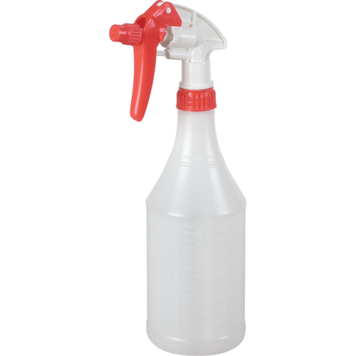 Bouteille ronde avec pulv&eacute;risateur &agrave; g&acirc;chette, 24 oz Les Fournitures Industrielles Méga