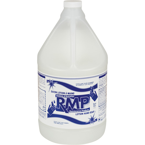 Savon liquide blanc pour les mains Perlux, Liquide, 4 L, Parfum&eacute; Les Fournitures Industrielles Méga