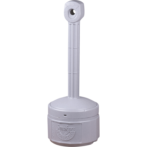 Cendriers Smoker's Cease-Fire, Sur pied, Plastique, Capacit&eacute; 1 gal. US, Hauteur 30" Les Fournitures Industrielles Méga