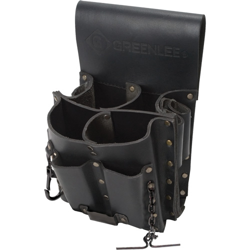 Tool Belt Pouch, Multiple Tool Holder, Leather, 8 Pockets Les Fournitures Industrielles Méga