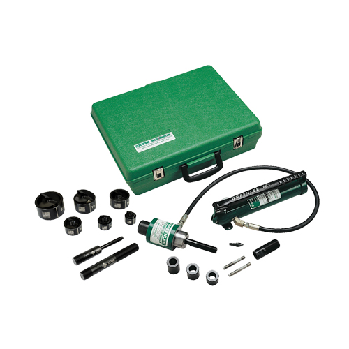 Hydraulic Knockout Kit with Hand Pump and Slug-Buster&reg; Punches Les Fournitures Industrielles Méga