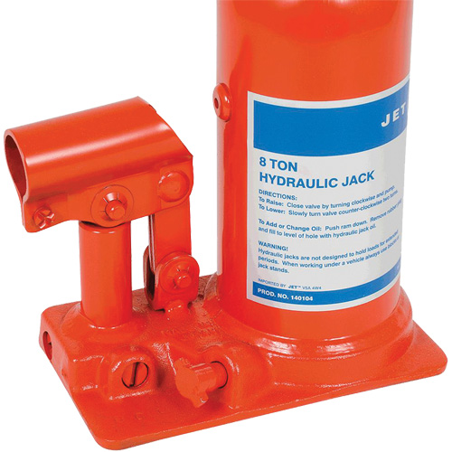 JHJ-8 Crics &agrave; bouteille pour usage tr&egrave;s intensif, 8 tonne(s), 15-3/8" Hauteur &eacute;lev&eacute;e Les Fournitures Industrielles Méga