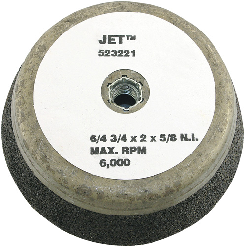 Resin Bond Cup Wheel, 6" x 2", 5/8"-11NC Arbor, Type 11 Les Fournitures Industrielles Méga