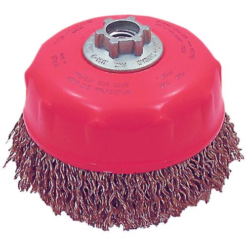 Brosse-boisseau &agrave; fils ondul&eacute;s MAXI-CRIMPED de premi&egrave;re qualit&eacute; Les Fournitures Industrielles Méga
