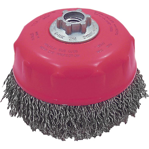 MAXI-CRIMPED Premium Crimped Wire Cup Brush Les Fournitures Industrielles Méga