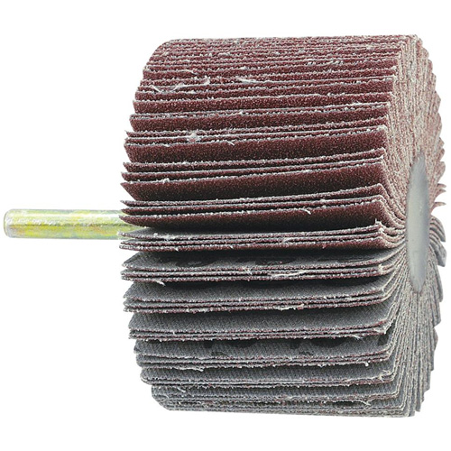 Disque &agrave; lamelles mont&eacute; sur mandrin, Grain 60, 1-1/2" x 1/4" Les Fournitures Industrielles Méga